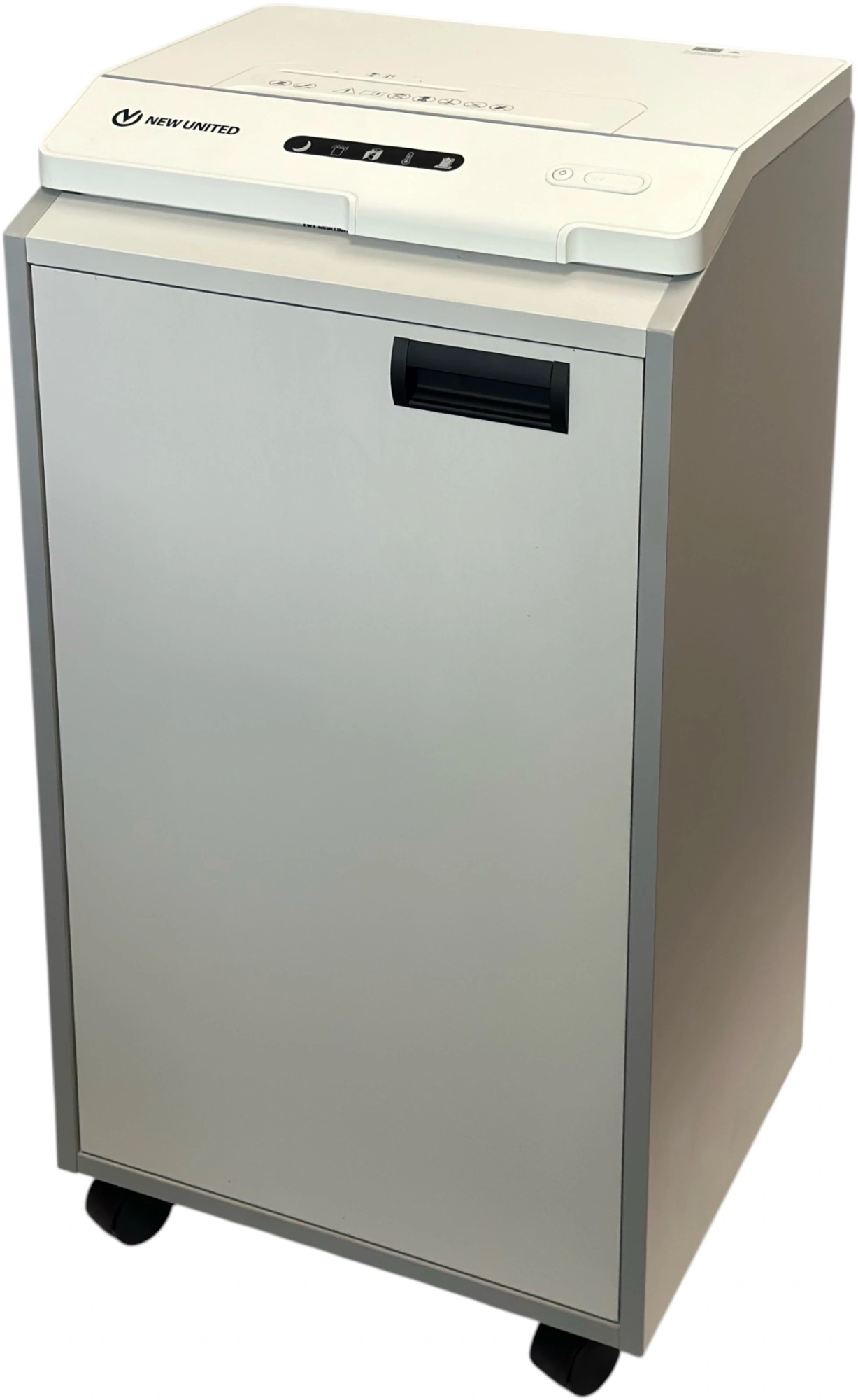 Шредер New United Respect 230М.70 серый (секр.P-5) фрагменты 25лист. 70лтр. скрепки скобы пл.карты CD