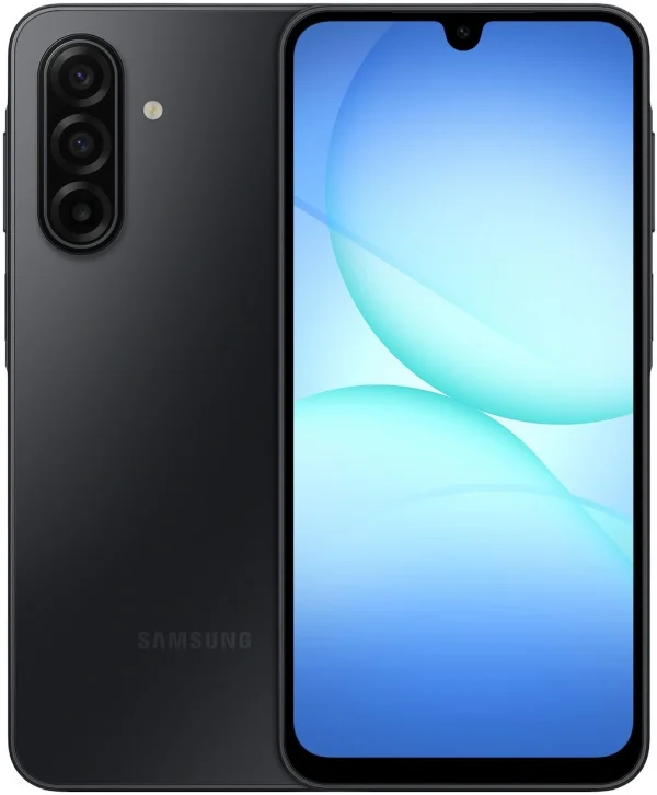 Смартфон Samsung SM-A175F Galaxy A17 128Gb 4Gb черный моноблок 3G 4G 6.7" 1080x2340 Android 15 50Mpix 802.11 a/b/g/n/ac NFC GPS GSM900/1800 GSM1900