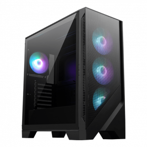 Корпус ПК без блока питания / MSI 306-7G23R41-HH9 / Корпус ПК без блока питания/ Case MSI MAG FORGE 321R AIRFLOW, Midi-Tower, TG, 4x120mm ARGB, 2xUSB 3.2, 1xUSB 3.2 Type-C, ATX, mATX, mITX Black