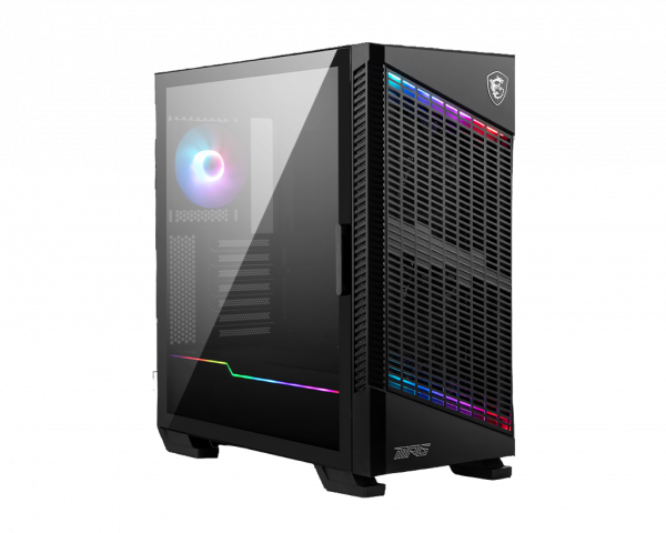 Корпус ПК без блока питания / MSI MPG VELOX 100P AIRFLOW (306-7G18P26-HH9) / Корпус ПК без блока питания/ Case MSI MPG VELOX 100P AIRFLOW, Midi-Tower, TG, 1x120mm ARGB + 3x120mm, 2xUSB-A 3.0, 1xUSB 3.2 Type-C, ATX, mATX, mITX Black