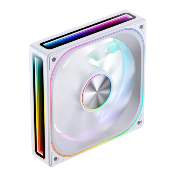 Кулер для корпуса / JONSBO ZA-120WR / Кулер для корпуса/ Case Cooler JONSBO ZA-120WR Reverse (120x120x28mm, 4-pin PWM, ARGB, 62.4CFM, 37.3dBA, 2400RPM, White)
