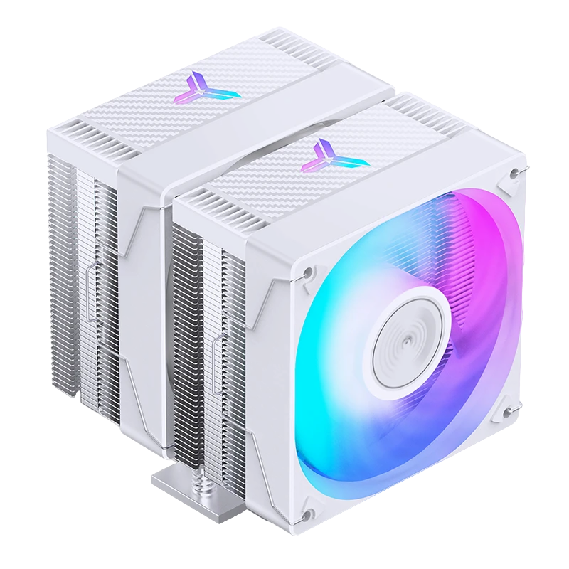 Кулер для процессора / JONSBO CR-3000E White / Кулер для процессора/ CPU Cooler JONSBO CR-3000E(Color) (260W, 4-pin PWM, 155mm, Al/Cu, 6x6mm, FRGB, 2x120mm, 72.23CFM, 34.0dBA, 1600RPM, S 1851/1700/1200/115X, AM5/AM4, White)