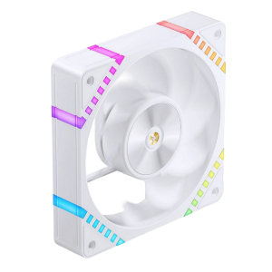 Кулер для корпуса / JONSBO HF2-120WR / Кулер для корпуса/ Case Cooler JONSBO HF2-120WR Reverse (120x120x25mm, 4-pin PWM, ARGB, 63.3CFM, 29.5dBA, 2200RPM, White)
