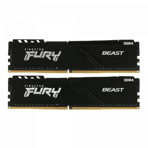 Память оперативная / Kingston KF432C16BB1K2/32WP / Память оперативная/ Kingston 32GB 3200MT/s DDR4 CL16 DIMM (Kit of 2) 1Gx8 FURY Beast Black (Select Regions ONLY)