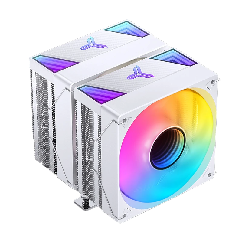 Кулер для процессора / JONSBO CR-3000 ARGB White / Кулер для процессора/ CPU Cooler JONSBO CR-3000 ARGB (260W, 4-pin PWM, 160mm, Al/Cu, 7x6mm, ARGB, 2x120mm, 59.48CFM, 32.0dBA, 1500RPM, S 1851/1700/1200/115X/2011, AM4/AM5 White)