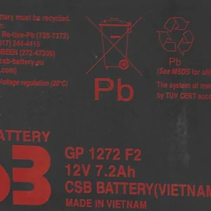 Батарея для ИБП CSB GP1272F2 12В 7.2Ач