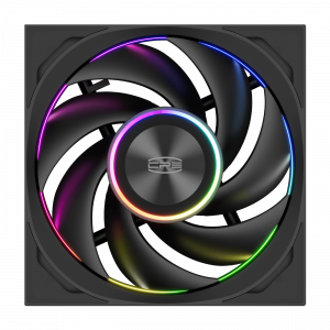 Кулер для корпуса / PCCooler F7 X120 ARGB BK 3IN1 / Кулер для корпуса/ Case Cooler PCCooler F7 X120 ARGB BK 3IN1 (120x120x28mm, 4-pin PWM, ARGB, 83CFM, 33.1dBA, 3000RPM, Black, 3pcs)