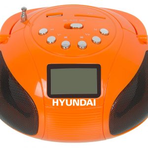 Аудиомагнитола Hyundai H-PAS120 оранжевый 6Вт/MP3/FM(dig)/USB/SD (плохая упаковка)