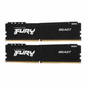 Память оперативная / Kingston KF432C16BBK2/16WP / Память оперативная/ Kingston 16GB 3200MT/s DDR4 CL16 DIMM (Kit of 2) FURY Beast Black (Select Regions ONLY)