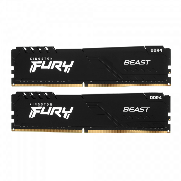 Память оперативная / Kingston KF432C16BBK2/16WP / Память оперативная/ Kingston 16GB 3200MT/s DDR4 CL16 DIMM (Kit of 2) FURY Beast Black (Select Regions ONLY)