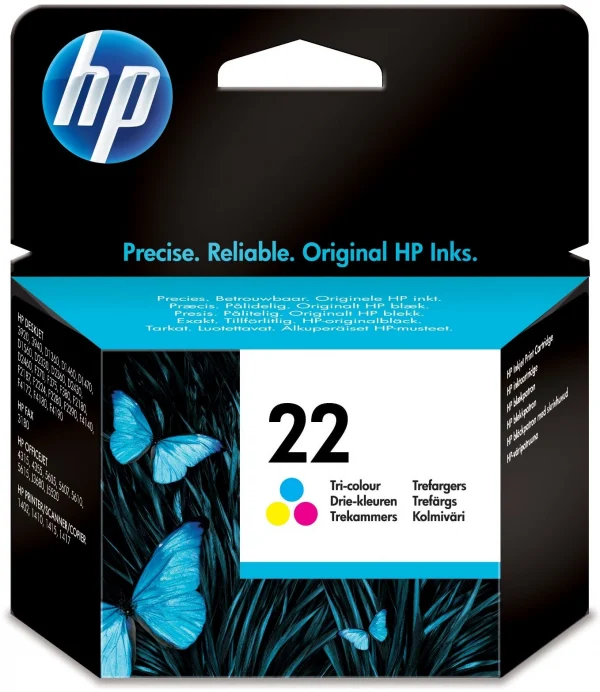 Картридж струйный HP 22 C9352AE многоцветный (165стр.) для HP DJ 3920/3940/PSC 1410