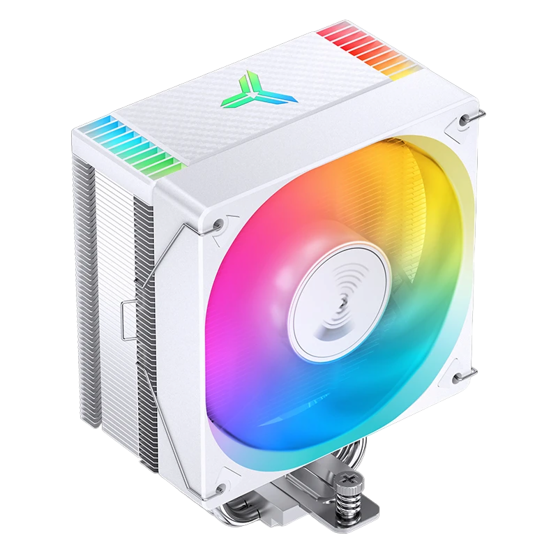 Кулер для процессора / JONSBO CR-1000 EVO ARGB White / Кулер для процессора/ CPU Cooler JONSBO CR-1000 EVO ARGB (220W, 4-pin PWM, 154mm, Al/Cu, 4x6mm, ARGB, 1x120mm, 59.48CFM, 32.0dBA, 1500RPM, S 1700/1200/115X, AM4/AM5 White)