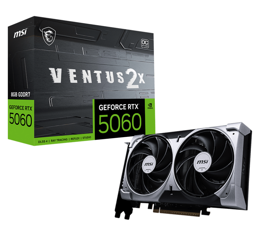Видеокарта / MSI GeForce RTX 5060 8G VENTUS 2X OC / GeForce RTX 5060 8G VENTUS 2X OC