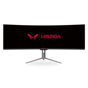 Игровой монитор 49 / HISPIDA GI49DQV12HI / Монитор HISPIDA 49`` 5120x1440, VA, 178/178, 6ms, 320nit, 30001, 120Hz, DP/HDMI, 2xUSB-A, FreeSync, LowBlueLight, USB-C 65W, RJ45, LTS, IntPWR, Black, 1y