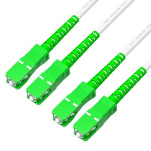 Патч-корд оптический / Greenconnect GCR-57206 / GCR PRO Патч-корд оптический 10.0m соединительный SC/APC - SC/APC Duplex одномодовый SM 9/125, LSZH, белый, GCR-57206