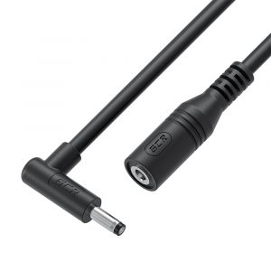 DC кабель питания / Greenconnect GCR-56037 / GCR Удлинитель кабеля питания 1.0m DC 3.5х1.35mm угловой / DC 3.5х1.35 mm, М/F, GCR-56037