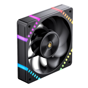 Кулер для корпуса / JONSBO HF2-120BR / Кулер для корпуса/ Case Cooler JONSBO HF2-120BR Reverse (120x120x25mm, 4-pin PWM, ARGB, 63.3CFM, 29.5dBA, 2200RPM, Black)