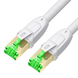 Патч-корд / Greenconnect GCR-55749 / GCR PRO Патч-корд LSZH PROF кат.7 ethernet 50.0m F/FTP, RJ45, CU, 28 AWG, белый, литой, экранированные коннекторы, T568B, GCR-55749