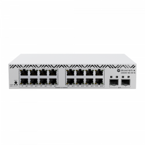Коммутатор / Mikrotik CSS318-16G-2S+IN / Коммутатор/ MikroTik CSS318-16G-2S+IN is a managed switch equipped with 16 Gigabit Ethernet ports and 2 high-performance 10G SFP+ ports