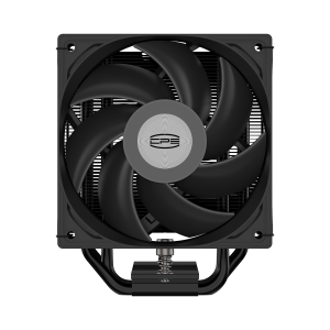 Кулер для процессора / PCCooler RT500 BK / Кулер для процессора/ CPU Cooler PCCooler RT500 BK (240W, 4-pin PWM, LED temp., 152mm, Al/Cu, 5x6mm, 1x120mm, 73.32CFM, 34.9dBA, 2200RPM, S 1851/1700/1200/115X, AM5/AM4, black)