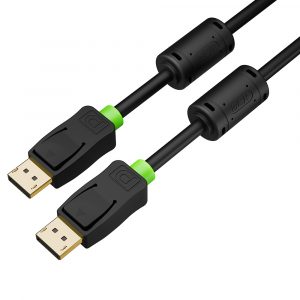 DisplayPort кабель v1.4 / Greenconnect GCR-53961 / GCR PRO Кабель PROF 1.0m DisplayPort v1.4, 8K 60Hz, 4K 165Hz, черный, ферритовые фильтры, 3Х экран с армированием, GCR-53961