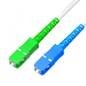 Патч-корд оптический / Greenconnect GCR-56158 / GCR PRO Патч-корд оптический 85.0m переходной SC/APC - SC/UPC Simplex одномодовый SM 9/125, LSZH, белый, GCR-56158