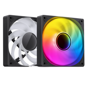 Кулер для корпуса / JONSBO SL-120BR / Кулер для корпуса/ Case Cooler JONSBO SL-120BR Reverse (120x120x25mm, 4-pin PWM, ARGB, 59.48CFM, 32.0dBA, 1500RPM, Black)