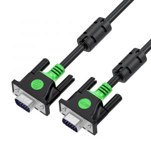 Кабель / Greenconnect GCR-51816 / GCR Кабель PROF SVGA 7.0m чёрный, позолоченные контакты, ферритовые кольца, OD8.0mm, 15M / 15M, 28/28 AWG, двойной экран
