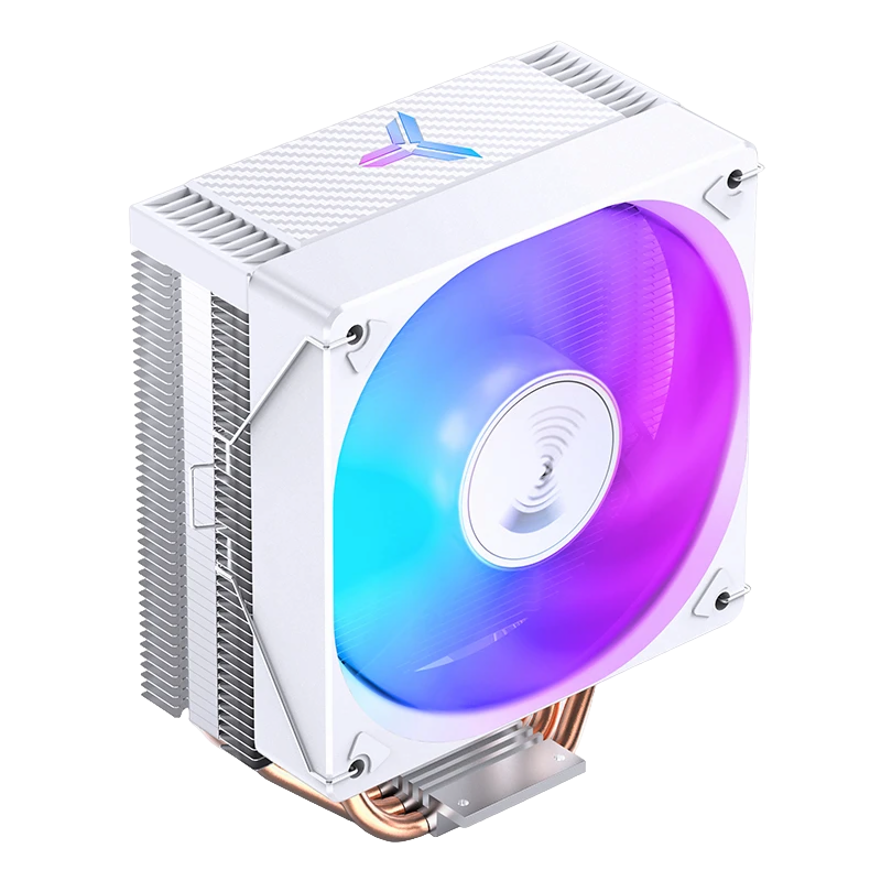 Кулер для процессора / JONSBO CR-1000E White / Кулер для процессора/ CPU Cooler JONSBO CR-1000E (210W, 4-pin PWM, 154mm, Al/Cu, 4x6mm, FRGB, 1x120mm, 59.48CFM, 32.0dBA, 1500RPM, S 1700/1200/115X, White)