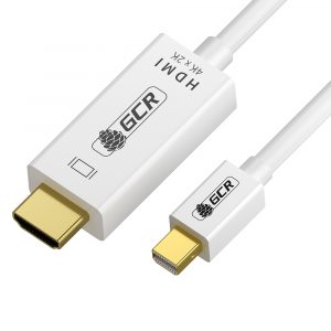 DisplayPort переходник / Greenconnect GCR-55056 / GCR Кабель-переходник 1.8m, mini DisplayPort  -  HDMI, M/M, белый, поддержка 4K, GCR-55056