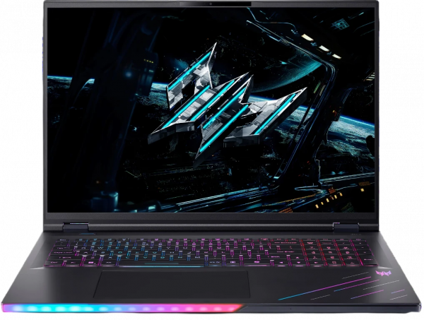 Ноутбук / Acer NH.QVZCD.003 / Ноутбук/ ACER Predator Helios 18 AI PH18-73-939Q 18"(2560x1600 miniLED (матовый, 240Hz, 3ms) )/Intel Core Ultra 9 275HX(2.7Ghz)/32768Mb/2TbPCISSDGb/noDVD/ExtNVIDIA GeForce RTX 5080(16384Mb)/Cam/BT/WiFi/100WHr/war 1y/3.5kg/Black/NoOS