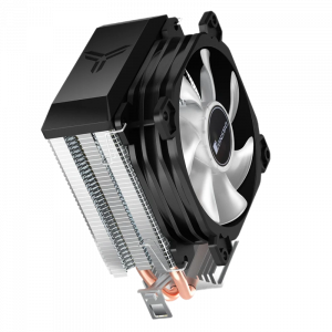 Кулер для процессора / JONSBO CR-1200E / Кулер для процессора/ CPU Cooler JONSBO CR-1200E (95W, 3-pin, 128mm, Al/Cu, 2x6mm, FRGB, 1x92mm, 36CFM, 26.5dBA, 2000RPM, S 1700/1200/115X, AM4/AM5 Black)
