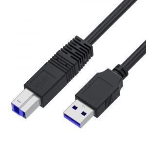Кабель / Greenconnect GCR-56809 / GCR PRO Кабель PROF 0.5m USB 3.0, AM/BM, черный, экран, армированный, морозостойкий, GCR-56809