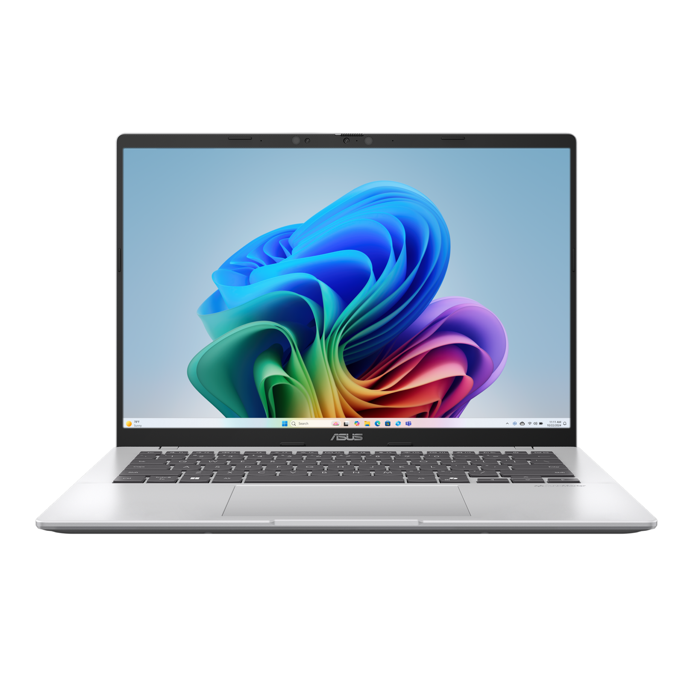 Ноутбук / ASUS 90NB1603-M007F0 / Ноутбук/ ASUS X1407QA-LY099W 14"(1920x1200 (матовый) IPS)/Qualcomm Snapdragon X X1-26-100(2.98Ghz)/16384Mb/1024PCISSDGb/noDVD/Cam/BT/WiFi/50WHr/war 1y/1.49kg/Cool Silver/Win11Home