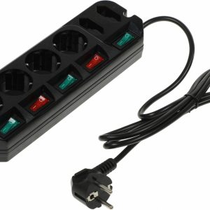 Сетевой удлинитель Most A10 1.6м (6 розеток) черный (коробка)