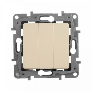 Выключатель Legrand Etika скрыт. 3кл. IP20 слоновая кость (672313)