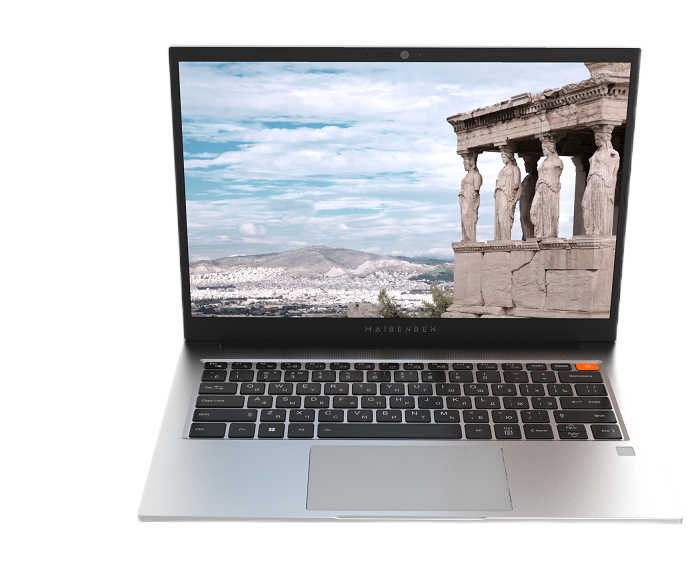 Ноутбук / Maibenben B114C-R576UMF1SPSRE2 / Maibenben B114C 14"(1920x1200 IPS (60Hz))/AMD Ryzen 5 7640HS(4.3Ghz)/16384Mb/512PCISSDGb/IntAMD Radeon 760M/Cam/BT/WiFi/62WHr/war 2y/1.48kg/Silver/Win11Pro