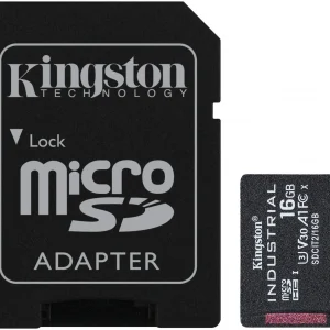 Флеш карта microSDHC 16GB Kingston SDCIT2/16GB Industrial V30 A1 + adapter