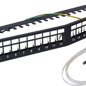 Патч-панель наборная Lanmaster LAN-PPAR24OK-STP 19" 1U 24xRJ45 STP