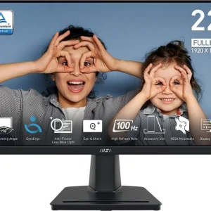 Монитор MSI 21.45" Pro MP225V черный VA 16:9 HDMI матовая 4000:1 300cd 178гр/178гр 1920x1080 100Hz VGA FHD 2.5кг