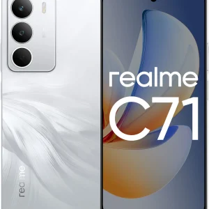 Смартфон Realme RMX5303 C71 128Gb 8Gb белый моноблок 3G 4G 2Sim 6.67" 720x1604 Android 15 50Mpix 802.11 a/b/g/n/ac NFC GPS GSM900/1800 GSM1900 FM