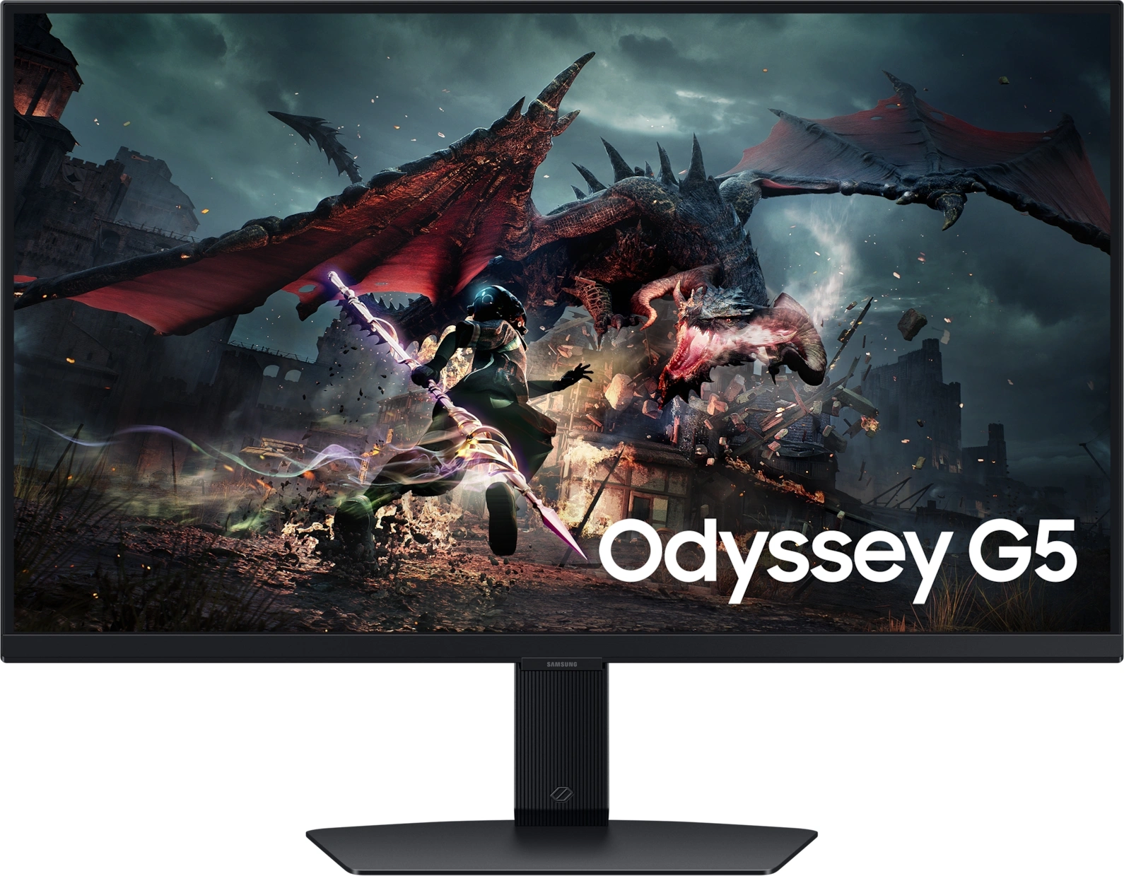 Монитор Samsung 27" Odyssey G5 S27DG502EIXCI черный IPS LED 16:9 HDMI полуматовая HAS Piv 1000:1 350cd 178гр/178гр 2560x1440 180Hz FreeSync DP QHD 6.4кг