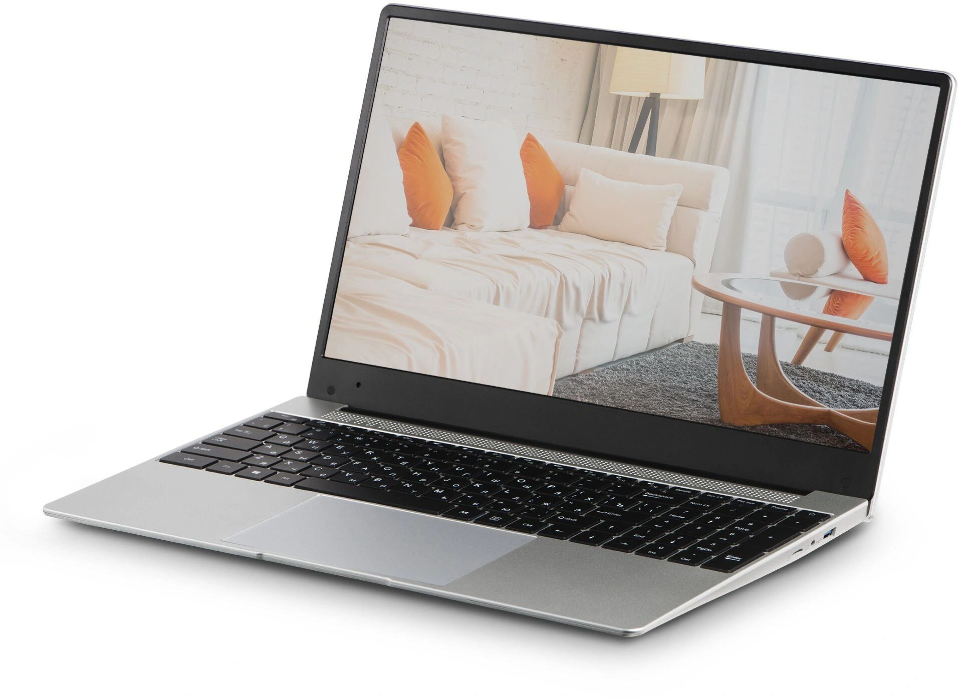 Ноутбук Azerty Memoir RB-1552 N-series N100 16Gb SSD256Gb Intel UHD Graphics 15.6" IPS FHD (1920x1080) Windows 11 Pro silver WiFi BT Cam 5000mAh (120-0614)