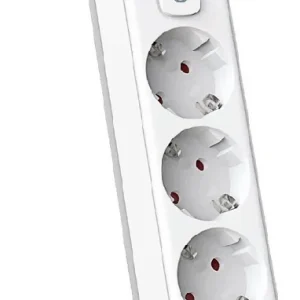 Сетевой фильтр Deli ET435 3м (4 розетки) белый (пакет ПЭ)