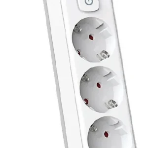 Сетевой фильтр Deli ET436 5м (4 розетки) белый (пакет ПЭ)