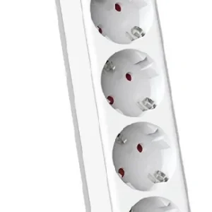 Сетевой фильтр Deli ET437 1.8м (5 розеток) белый (пакет ПЭ)