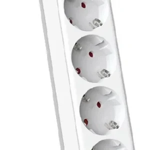 Сетевой фильтр Deli ET439 5м (5 розеток) белый (пакет ПЭ)