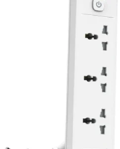 Сетевой фильтр Deli ET408 2м (3 розетки) белый (пакет ПЭ)