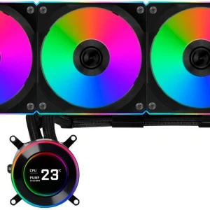 Система водяного охлаждения Lian-Li HydroShift II LCD-C 360CL ARGB Soc-AM5/AM4/1700/1851 черный 4-pin 31dB Al+Cu LCD Ret (G89.GHS2LCD36RB.R0)