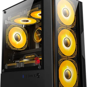 Корпус Bloody CC-123 черный без БП mATX 8x120mm 2xUSB2.0 1xUSB3.0 audio bott PSU